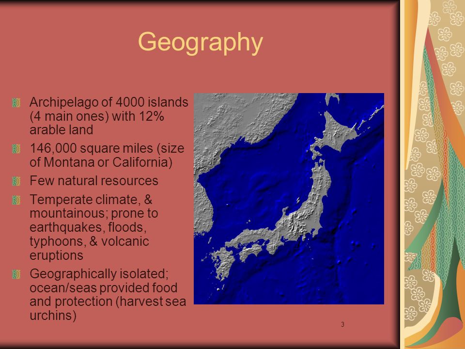 1 the emergence of japan world history 2 emergence of japan size of japan in square miles