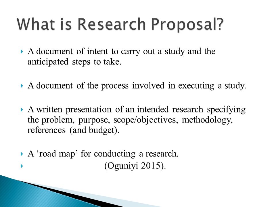 Writing An Academic Research Proposal