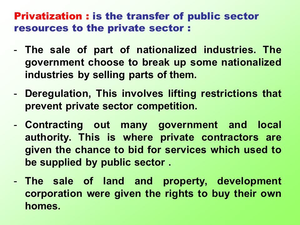 privatization vs public sector The meaning of privatization work on this article was supported by a grant from the pew charitable trust for the study of public sector reform and privatization. privatization vs public sector The meaning of privatization work on this article was supported by a grant from the pew charitable trust for the study of public sector reform and privatization.