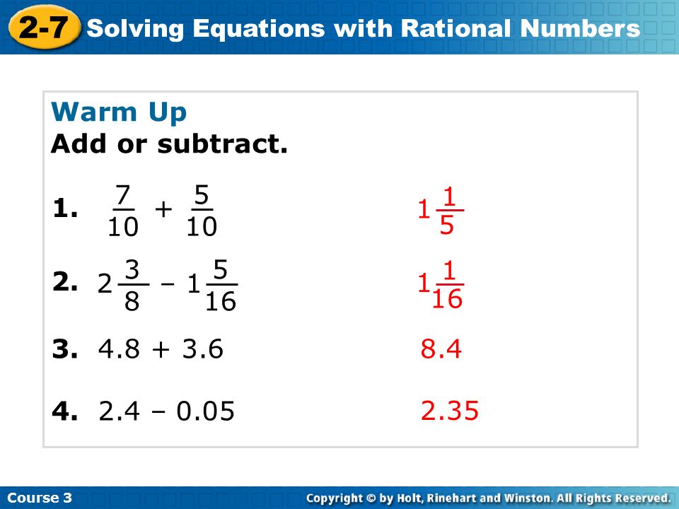 Solving Equations With Rational Numbers Worksheet Talkchannels Course Solving Equations With Rational Numbers 2 7
