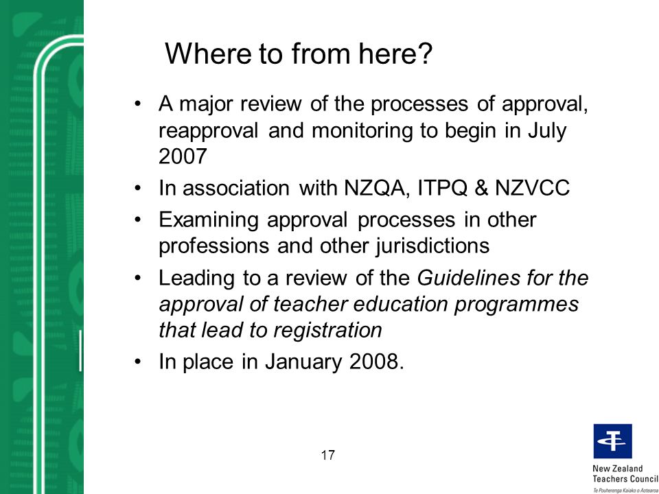 1 Teacher Education Works June The Nz Teachers Council Te 17