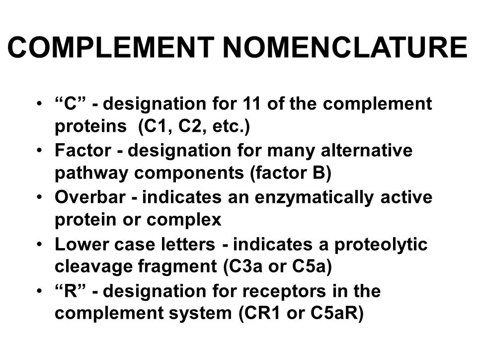 complement letters