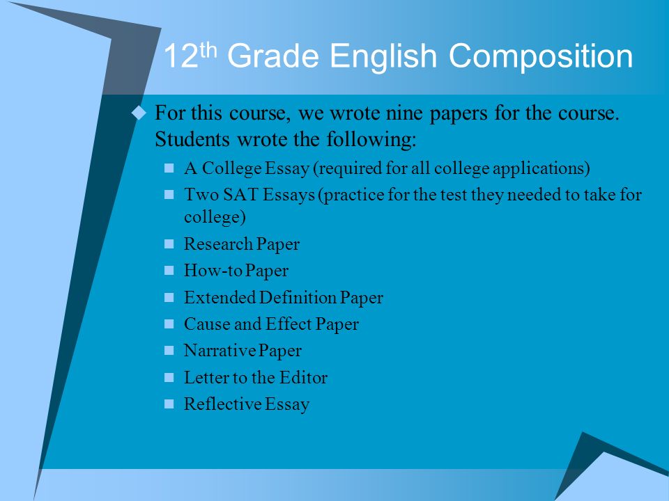 English Class Essay