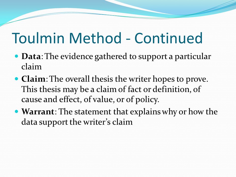 toulmin schema essay Toulmin basics toulmin outline toulmin outline i introduction and thesis statement (claim) utilizing hybrid cars is one of the most effective strategies to fight. toulmin schema essay Toulmin basics toulmin outline toulmin outline i introduction and thesis statement (claim) utilizing hybrid cars is one of the most effective strategies to fight.