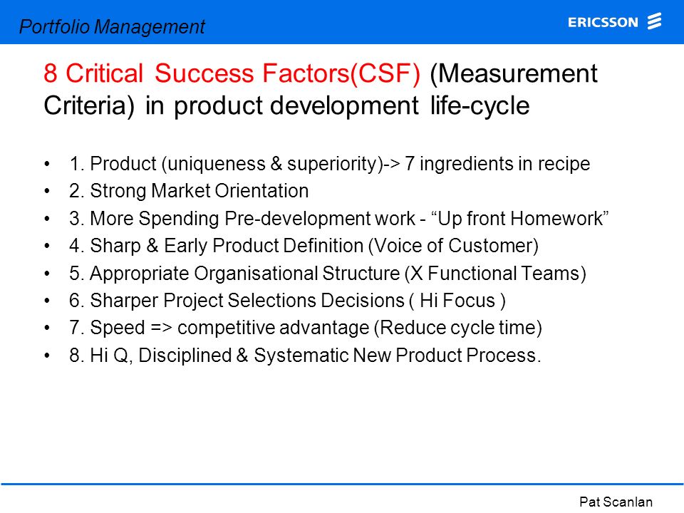 Critical success factors examples ppt presentation
