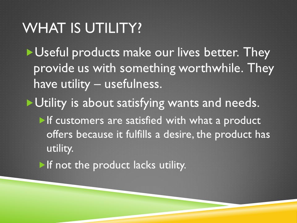 economic utility