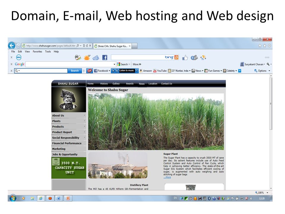 Domain,  , Web hosting and Web design