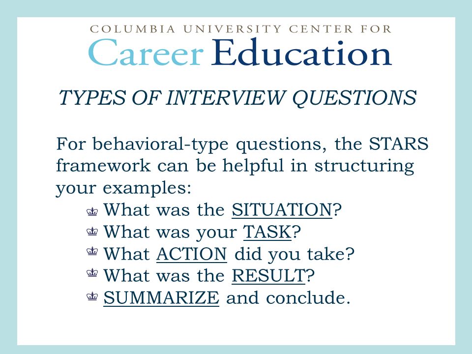 behavioral type questions