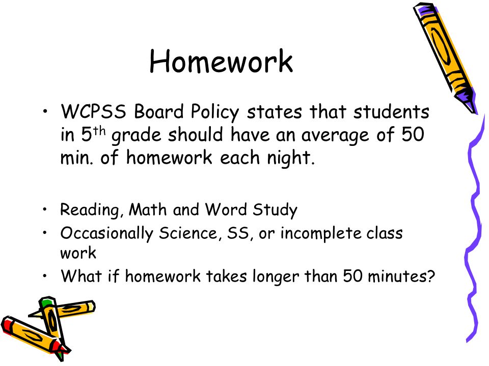 Wake county homework policy