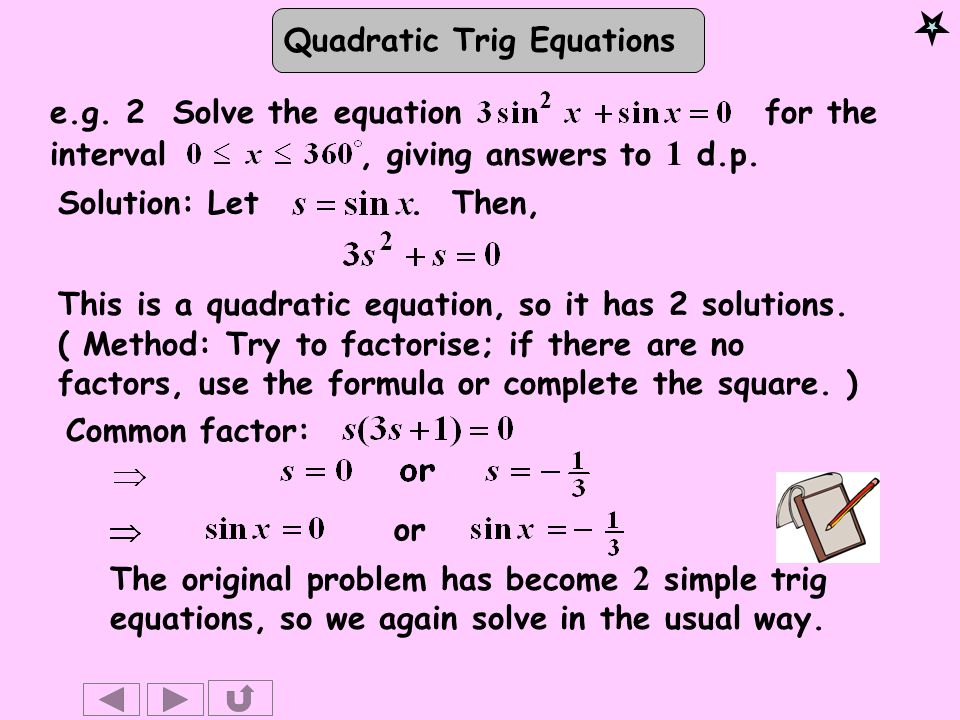 Using Quadratic Equations To Solve Problems
