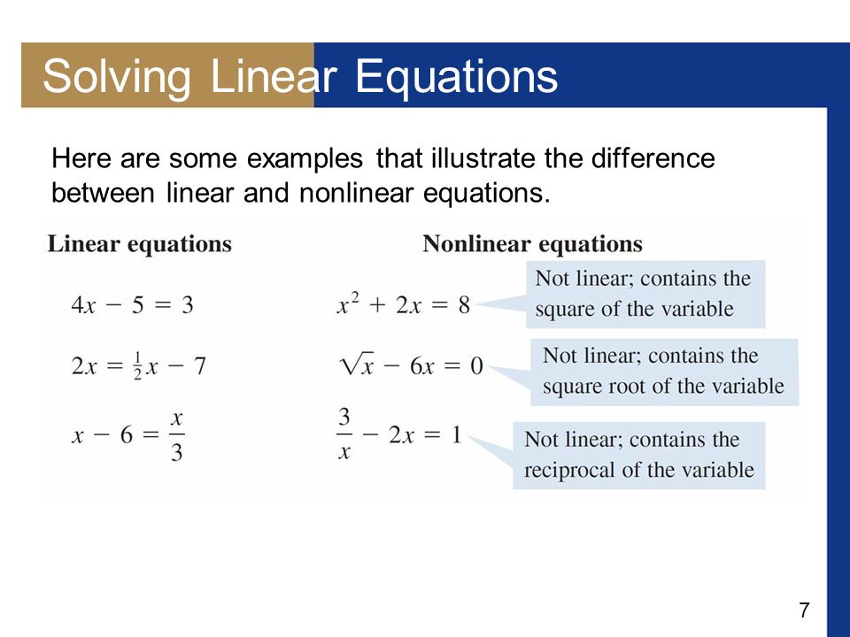 Example Of Linear Equation Talkchannels 1 5 Day Equations 2 Objectives Solve Linear