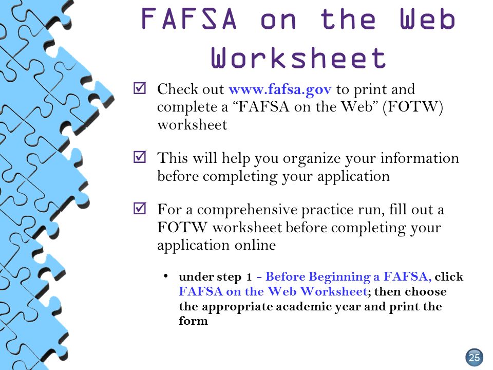 Worksheet Printable Fafsa Worksheet print a fafsa worksheet intrepidpath an overview of the process fundamentals ppt