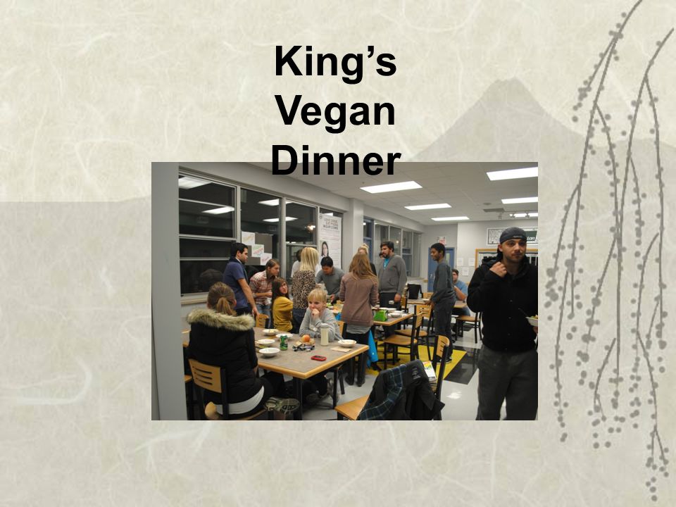 King’s Vegan Dinner