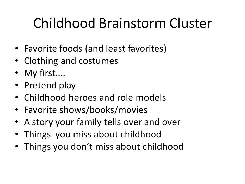 Childhood Story Essay
