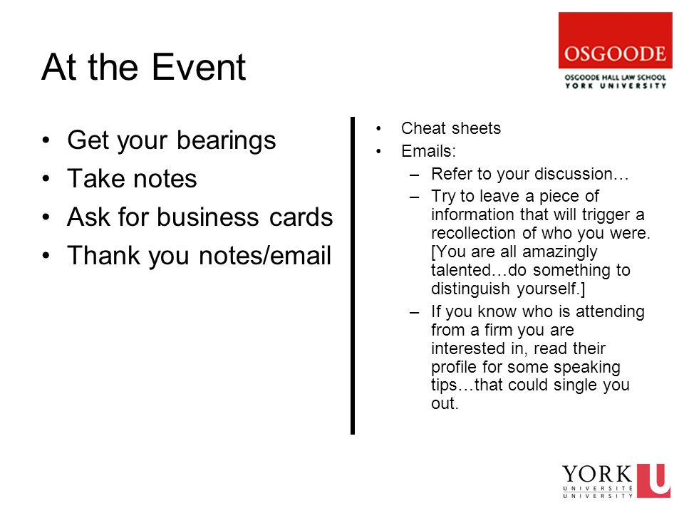 career fair thank you email