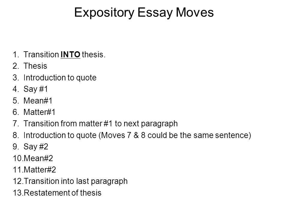 Explanation Essay