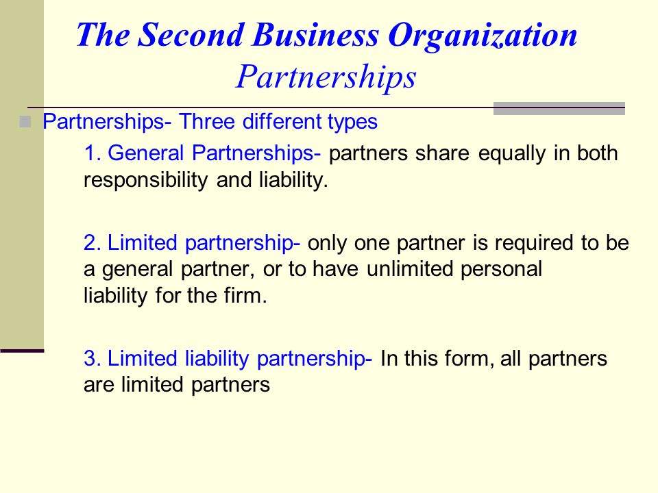 three types of businesses