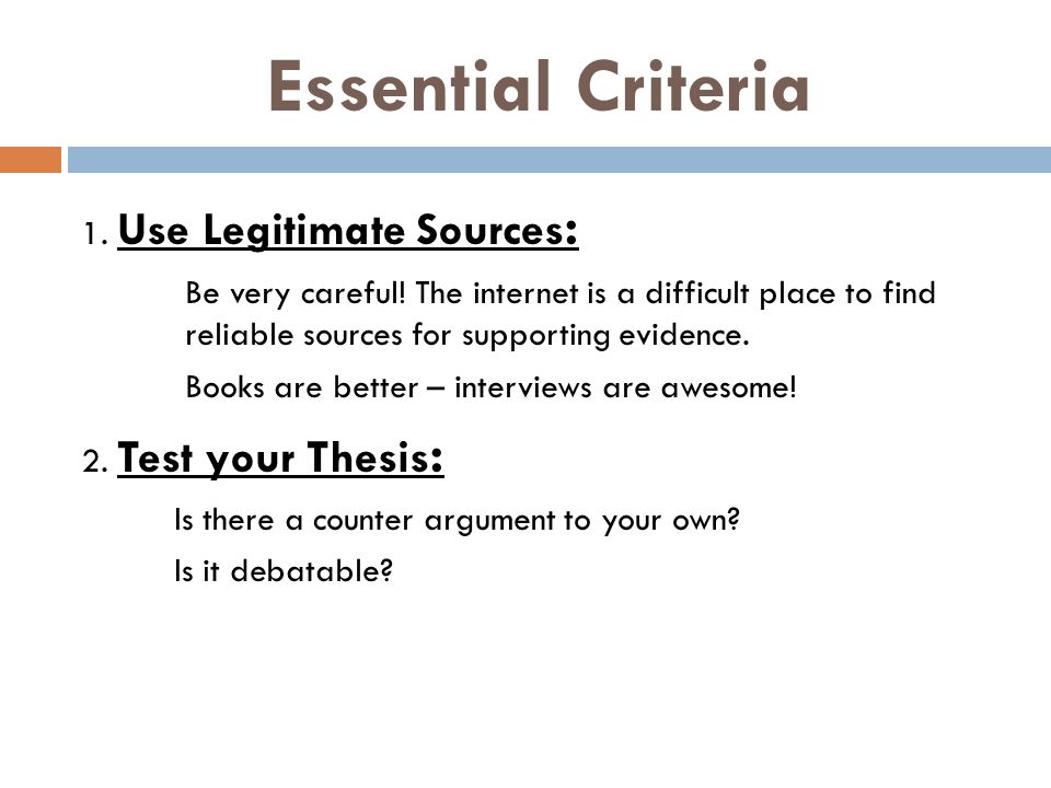 Essential Criteria 1. Use Legitimate Sources : Be very careful.