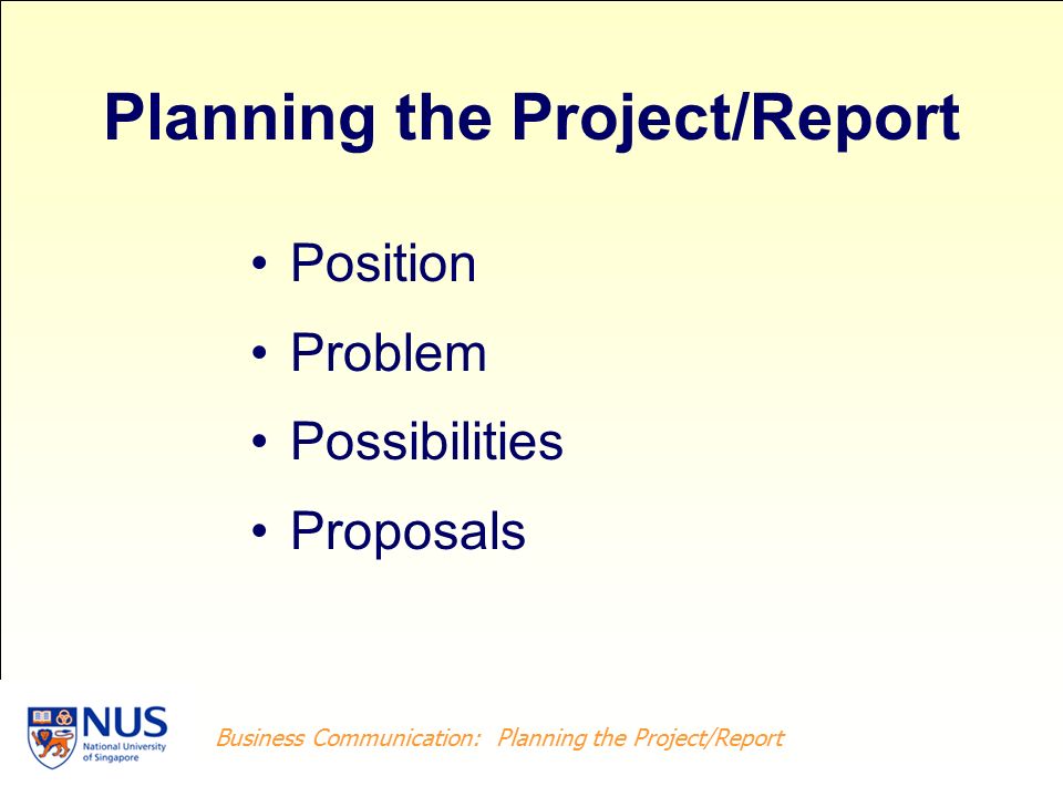 project report presentation