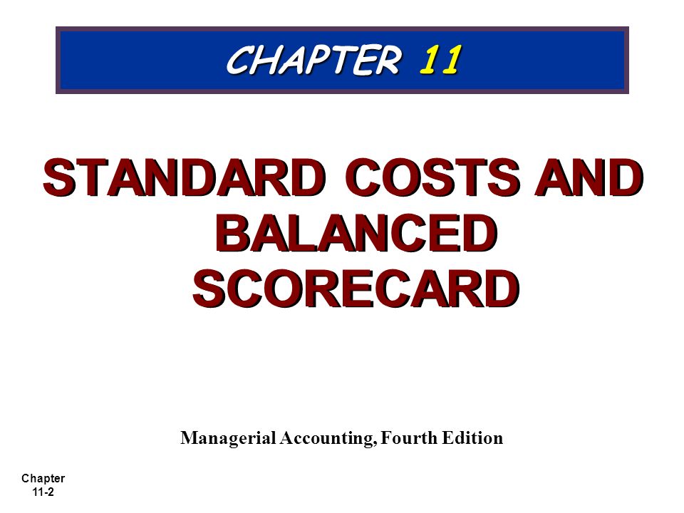 managerial accounting chapter 11 13 managerial accounting chapter 11 13
