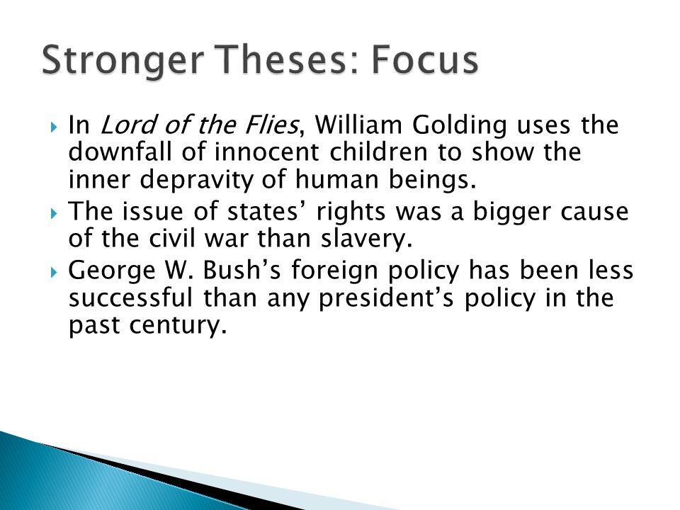 thesis for the lord of the flies thesis for the lord of the flies