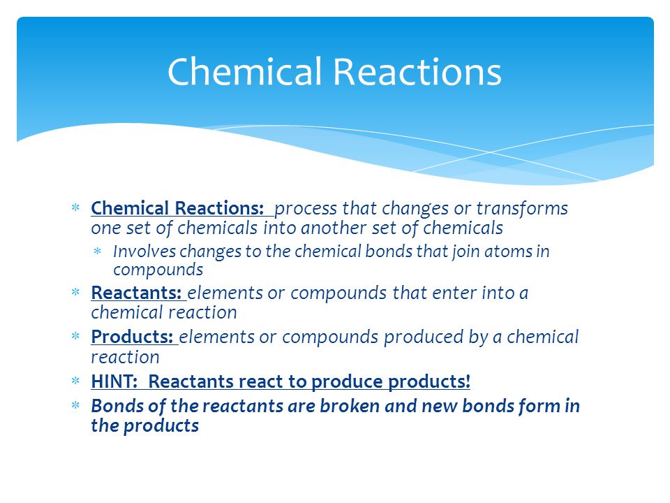 Activity 4 Chemical Bonds Covalent Bond Reactants Chemical Reactions Process That Changes Or Transforms One Set Of Chemicals Into Another