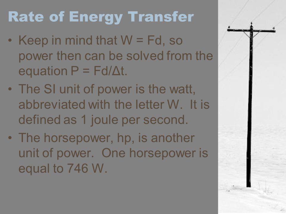 Section 5 4 Power Physics Coach Kelsoe Pages 179 Ppt Download 4 Rate