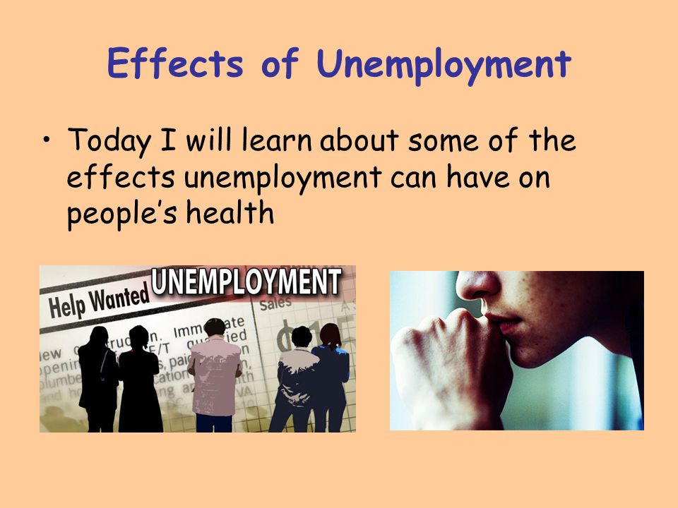 effects of unemployment on society