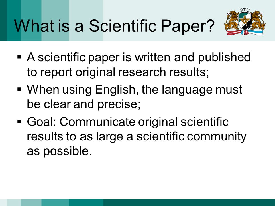 writing a scientific paper writing a scientific paper