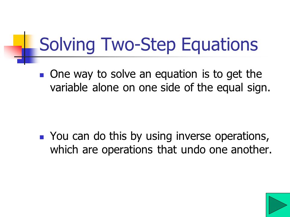 How To Do A 2 Step Equation Talkchannels Solving Two Step Equations Tutorial 6b
