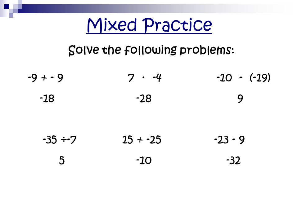 Dividing - Examples # ÷ (-3) #2.