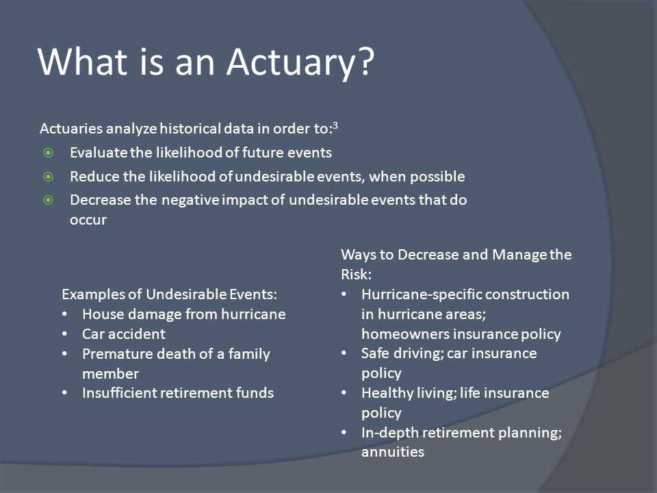 what is actuary