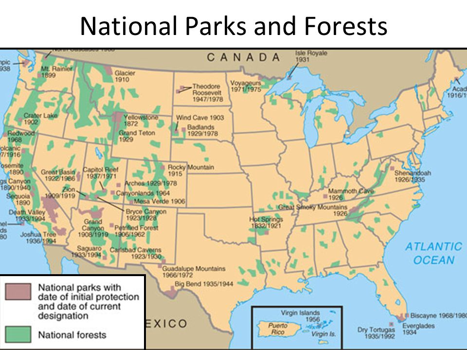 National Parks and Forests