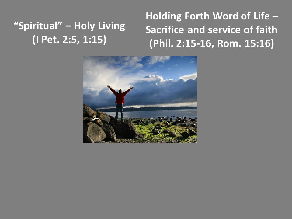 Holding Forth Word of Life – Sacrifice and service of faith (Phil. 2:15-16, Rom. 15:16)
