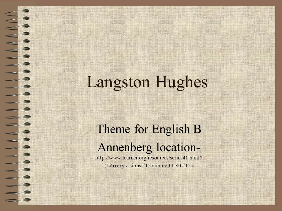 theme for english b essay