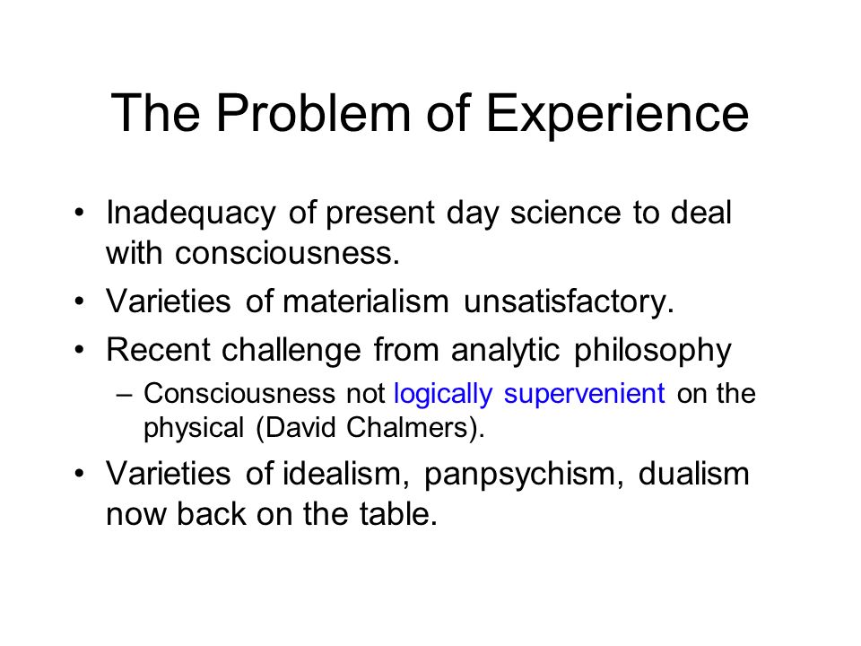 physicalism new problems of philosophy