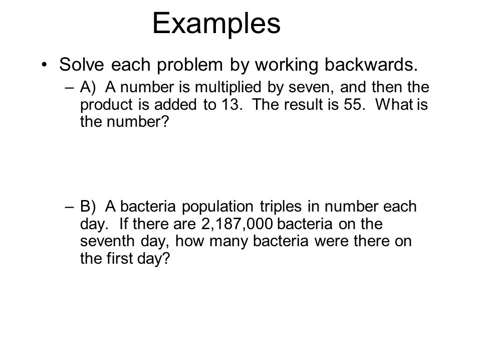 Solving Work Problems