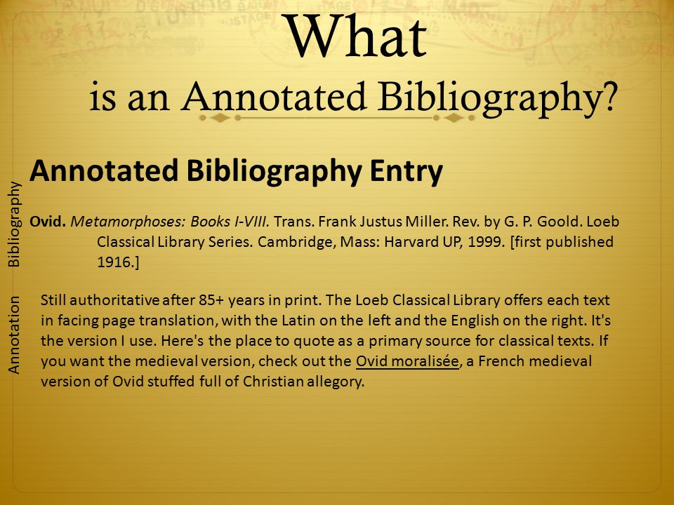 define annotated bibliography example