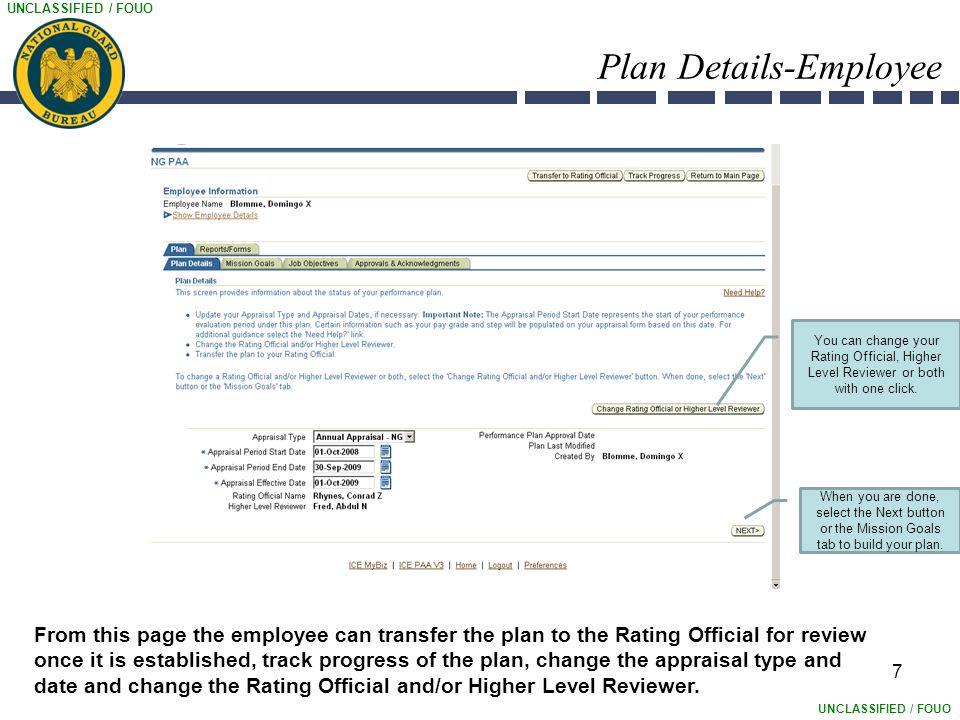 one page performance review