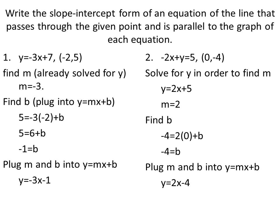 Writing Equations Of Parallel And Perpendicular Lines Solver 5 6 Parallel And Perpendicular Lines What You Ll Learn 1 To Write