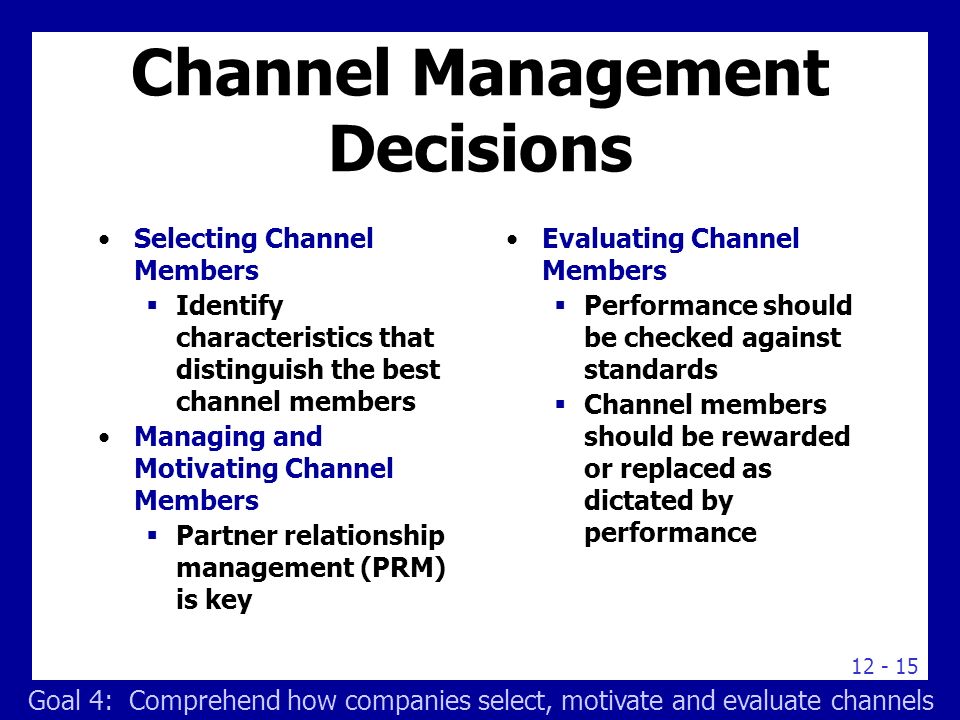 channel management
