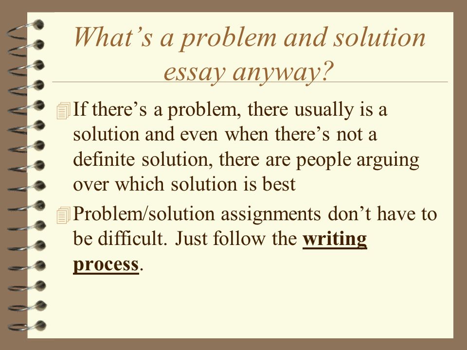 Topics For Problem Solution Essays