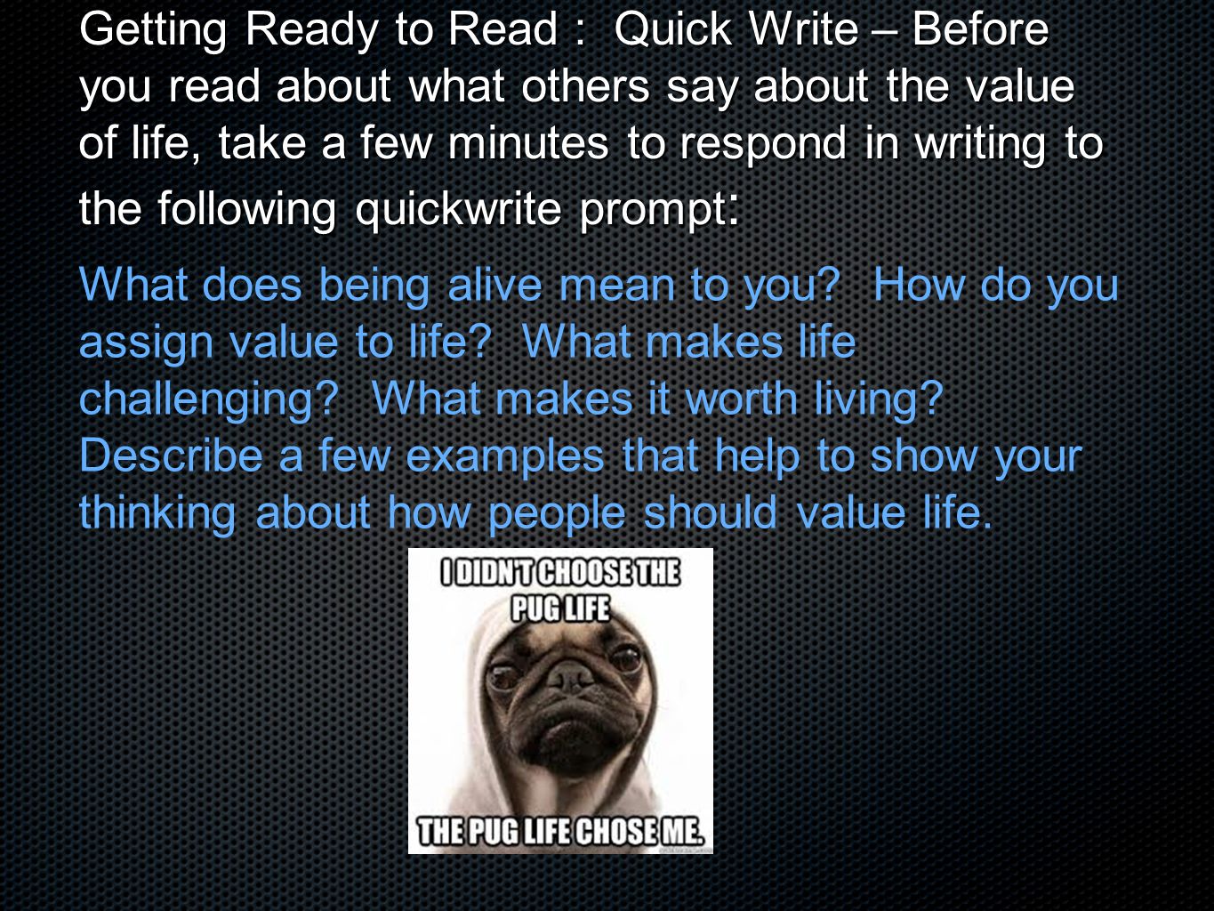 How Should Society Assign Value To Human Life Essay