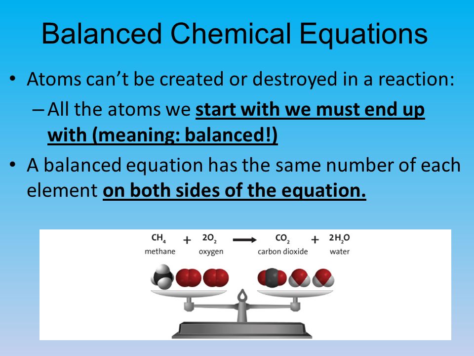 Balancing Chemical Reactions Chemistry Don T Break The Law Video 3 Balanced Chemical Equations