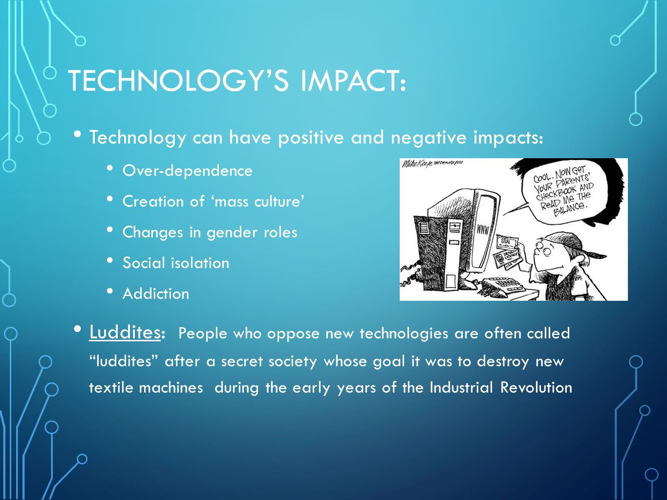 over dependence on technology Are we becoming too dependent on the internet in technology 1 the internet we have become increasingly dependent on the internet for things we need to. over dependence on technology Are we becoming too dependent on the internet in technology 1 the internet we have become increasingly dependent on the internet for things we need to.