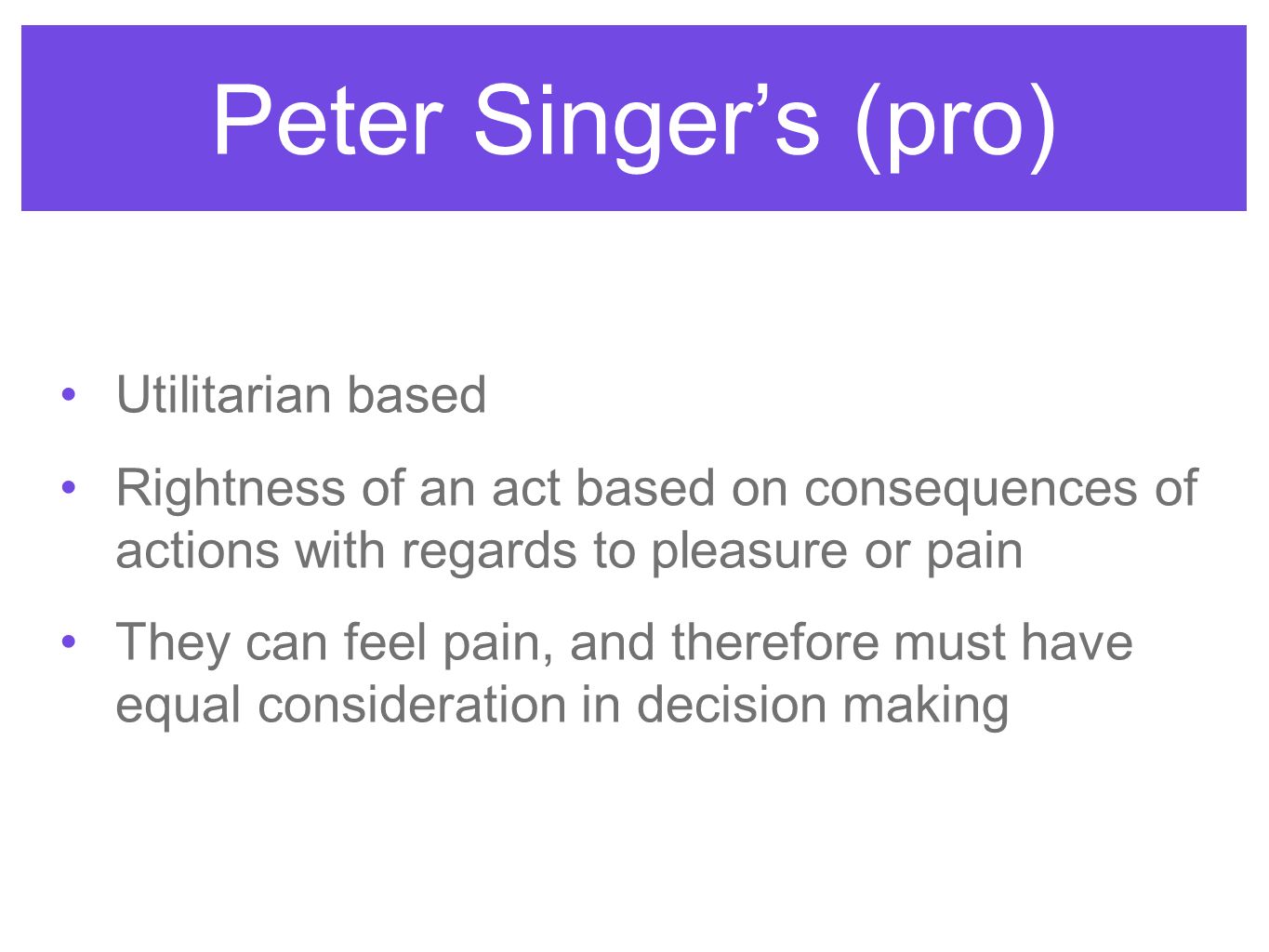peter singer essay on animal rights Why animal rights almost all of us in his book animal liberation, peter singer states that the basic principle of equality in the peta practical guide to. peter singer essay on animal rights Why animal rights almost all of us in his book animal liberation, peter singer states that the basic principle of equality in the peta practical guide to.