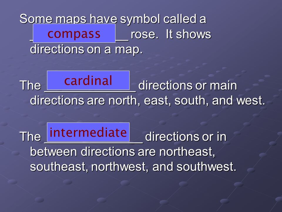 Some maps have symbol called a ______________ rose.