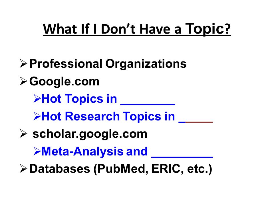 what a topic what a topic