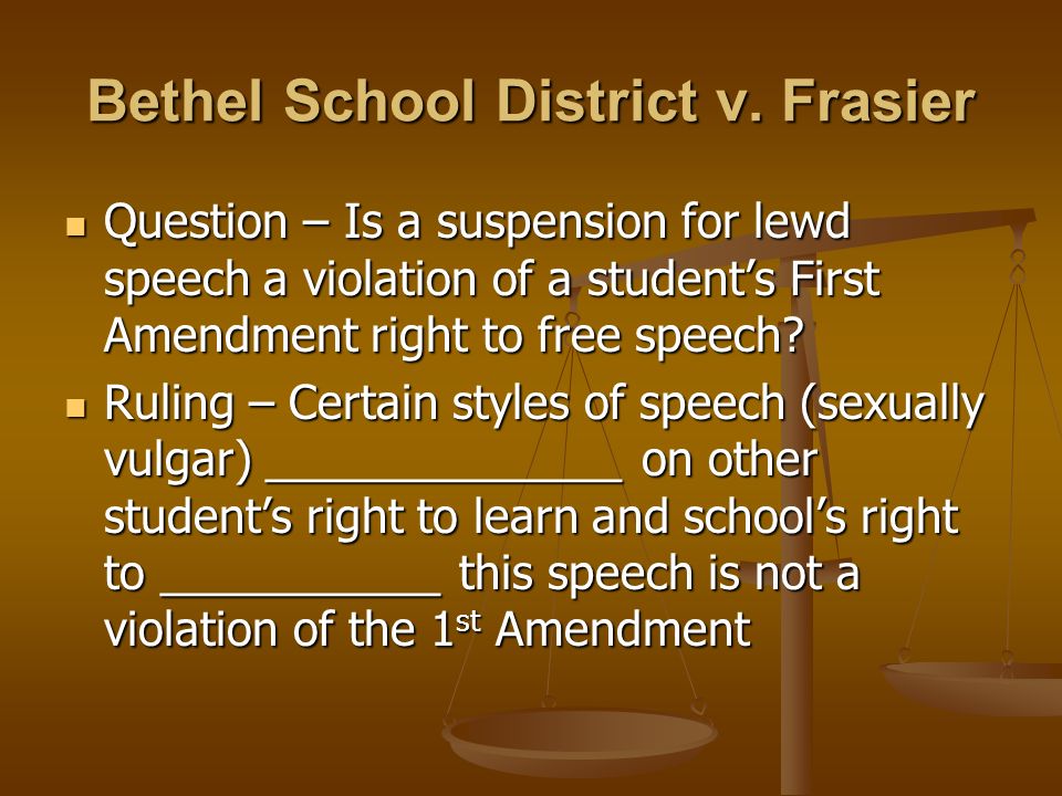 Bethel School District v.