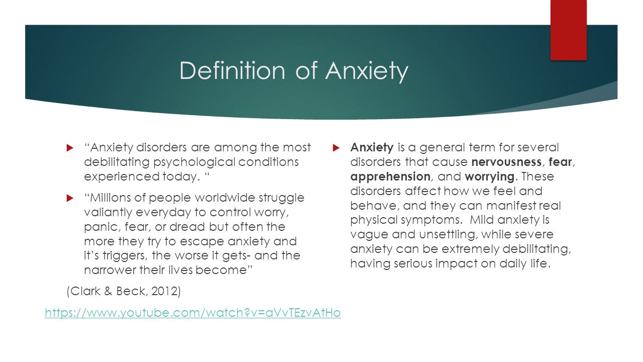 the anxiety disorders the anxiety disorders